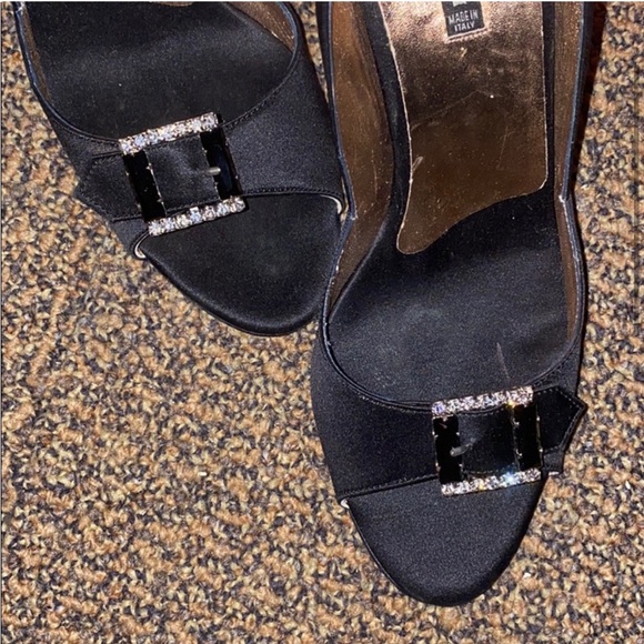 Vintage Claudia Ciuti Heels with square rhinestone - Picture 6 of 7